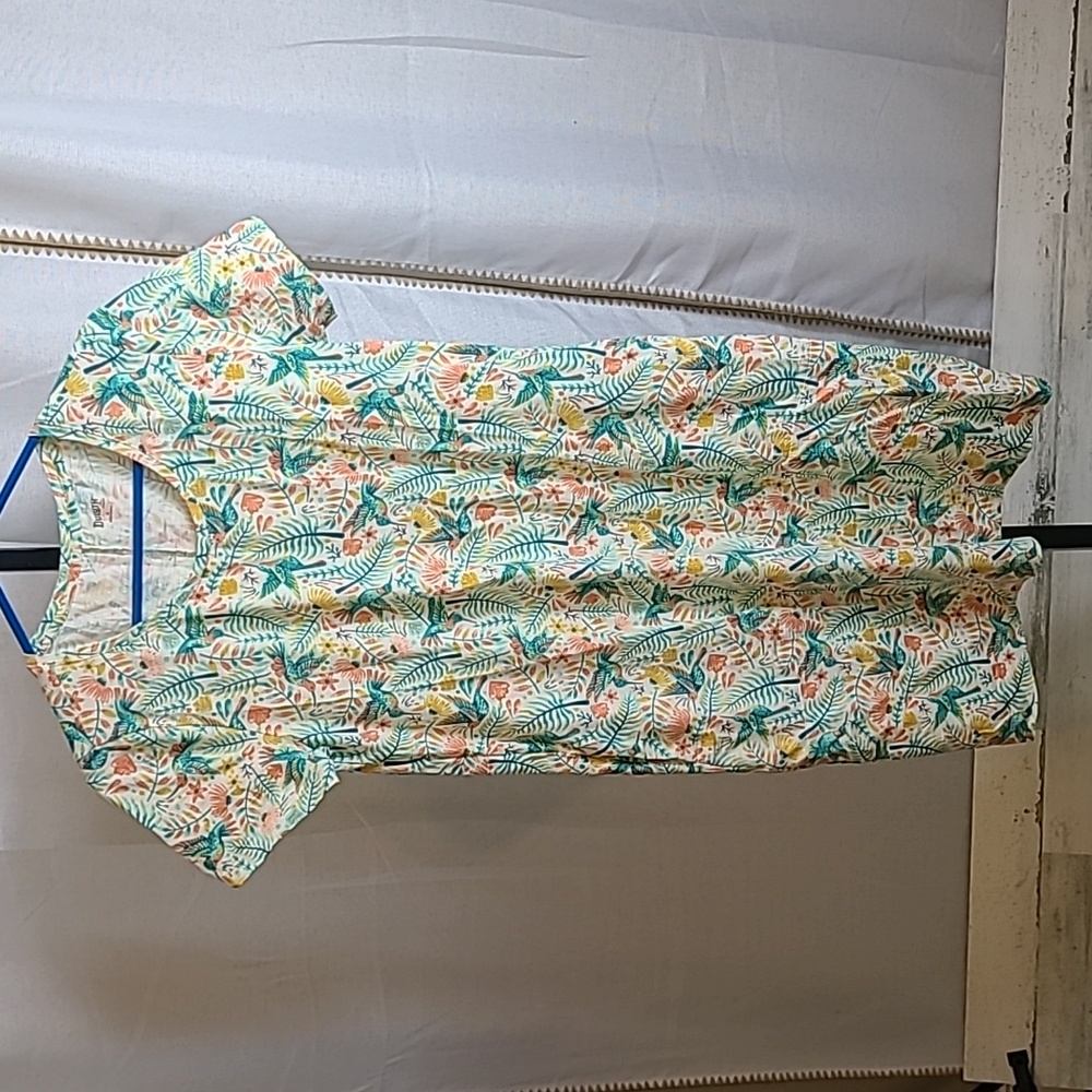 Duluth Trading Co NoGA Naturale Short Sleeve Dress Womens S Print Pockets